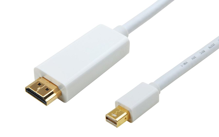 POWERTECH καλώδιο Mini DisplayPort σε HDMI , 2m, λευκό 497