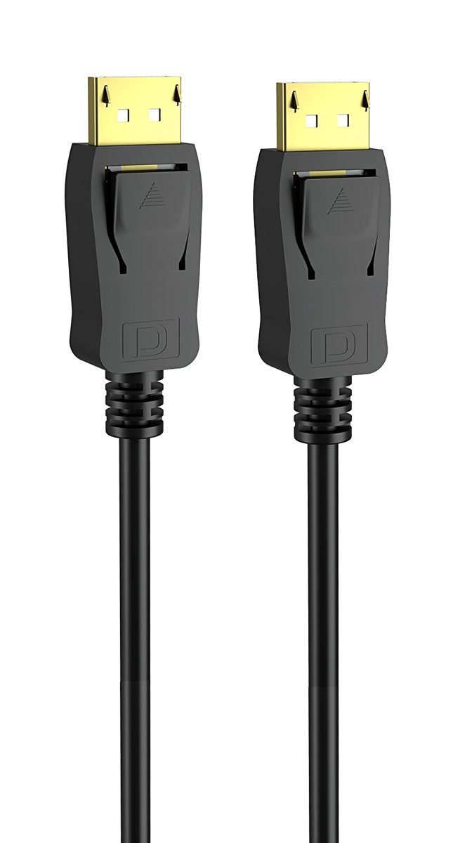 POWERTECH καλώδιο DisplayPort 1.2 , 4K/60Hz, copper, 2m, μαύρο 1873