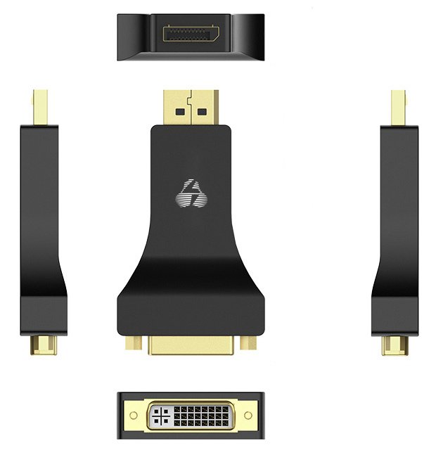 POWERTECH αντάπτορας DisplayPort σε DVI , Passive, 4K, μαύρος 2460 - Image 2