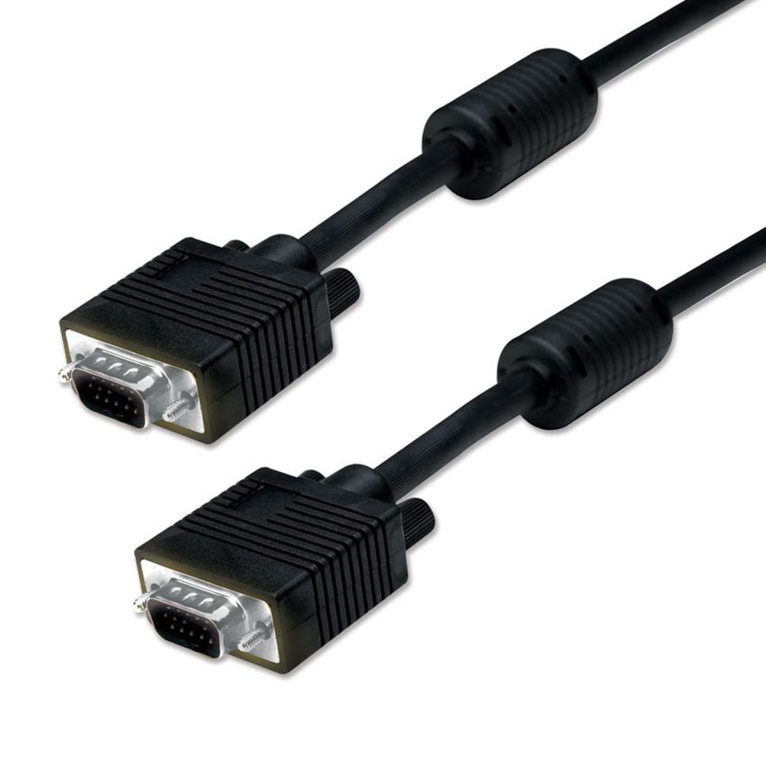 POWERTECH καλώδιο VGA 15pin , 1080p, CCS, 3+6, 1.5m, μαύρο 399