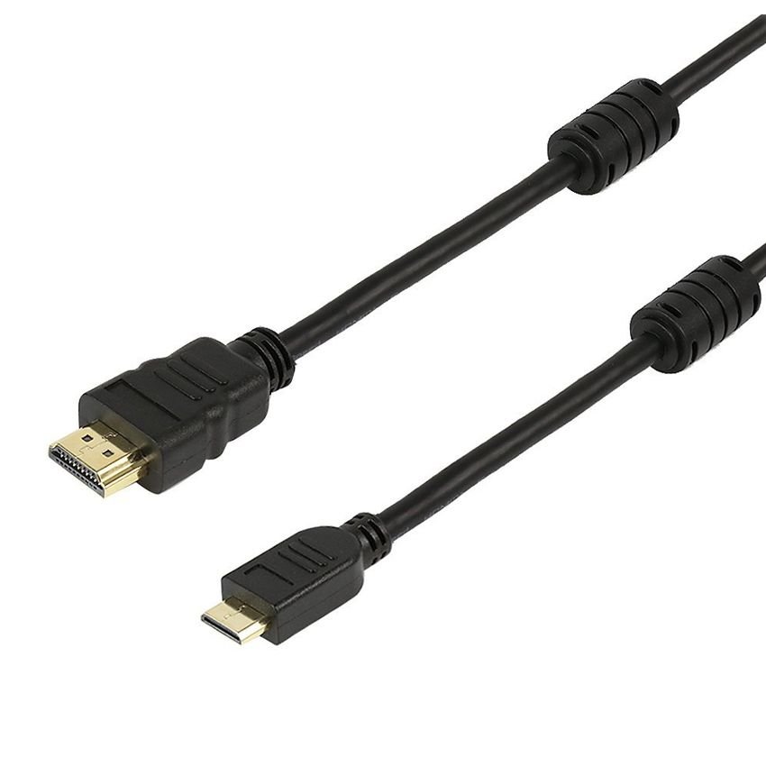 POWERTECH καλώδιο mini HDMI σε HDMI με Ethernet, 1.5m, μαύρο 422