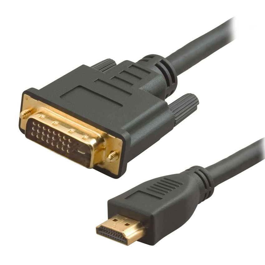 POWERTECH καλώδιο HDMI σε DVI 24+1 , Dual Link, μαύρο, 1.5m 456