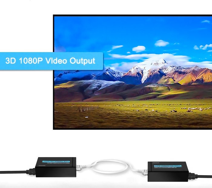 HDMI video extender meso kalodioy RJ45, 1080p, 60m 1410 Extender 3