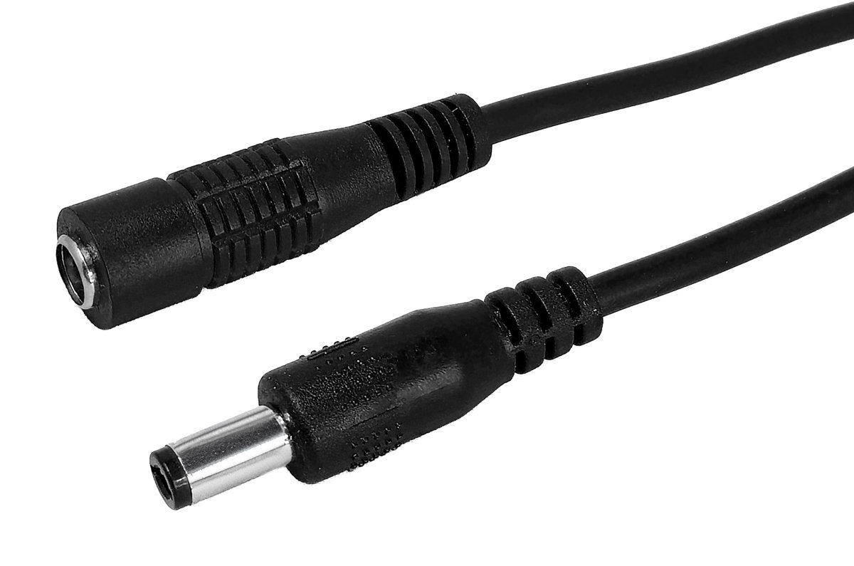 POWERTECH καλώδιο προέκτασης τροφοδοσίας CAB-H202, 5.5x2.5mm, 5m, μαύρο