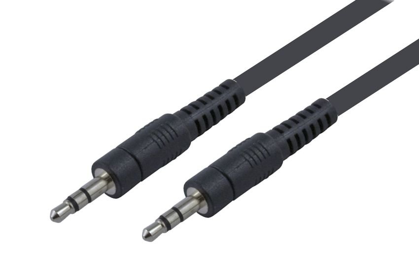 POWERTECH καλώδιο stereo 3.5mm , AUX, nickel plated, 1.5m, μαύρο 424