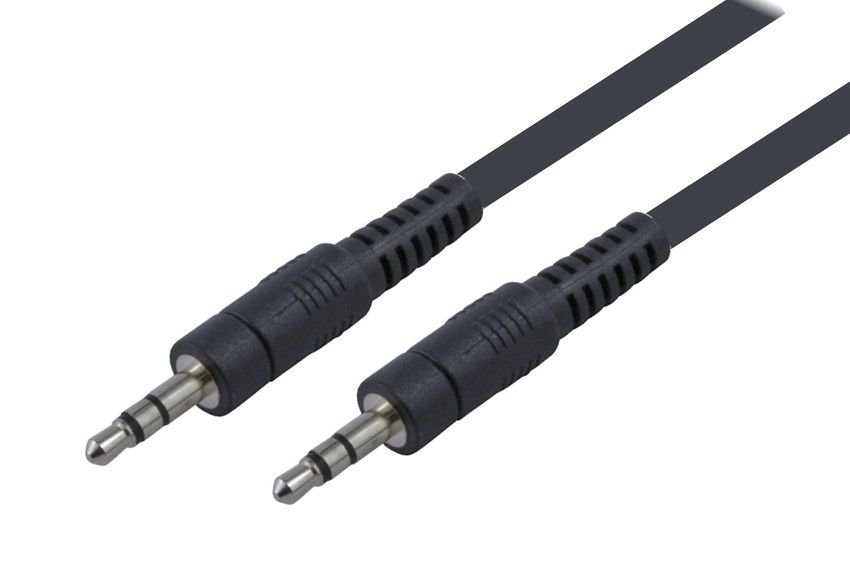 POWERTECH καλώδιο stereo 3.5mm , AUX, nickel plated, 5m, μαύρο 426