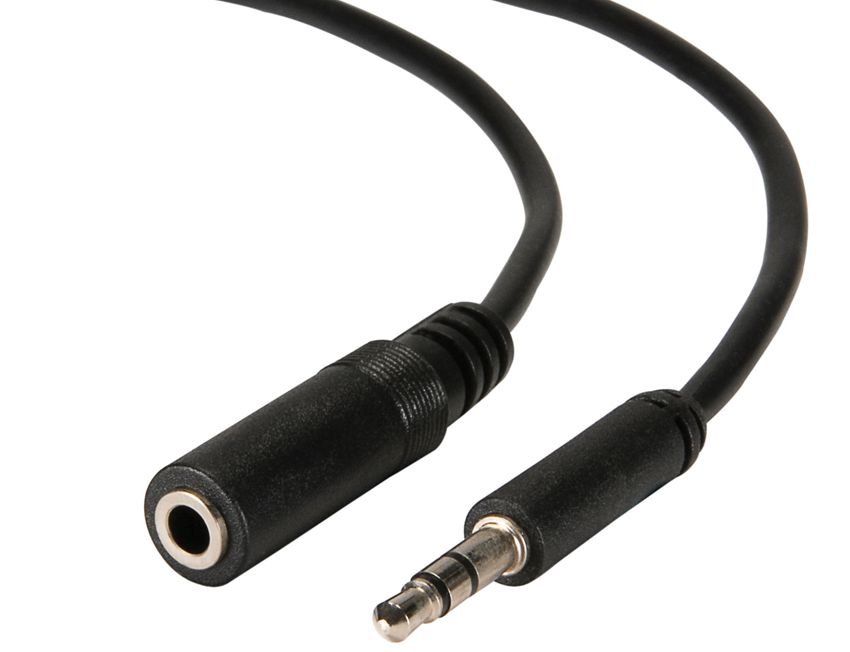 POWERTECH καλώδιο 3.5mm αρσενικό σε θηλυκό , 5m, μαύρο 452