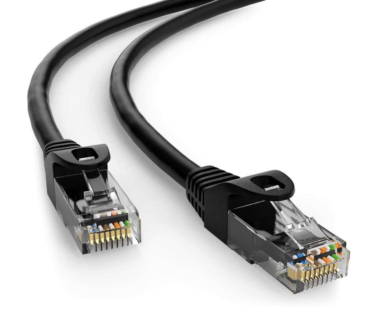 kalodio diktyoy, Cat 6 U/UTP, CCA, 250Hz, 0.25m, mayro 7237 0.25m