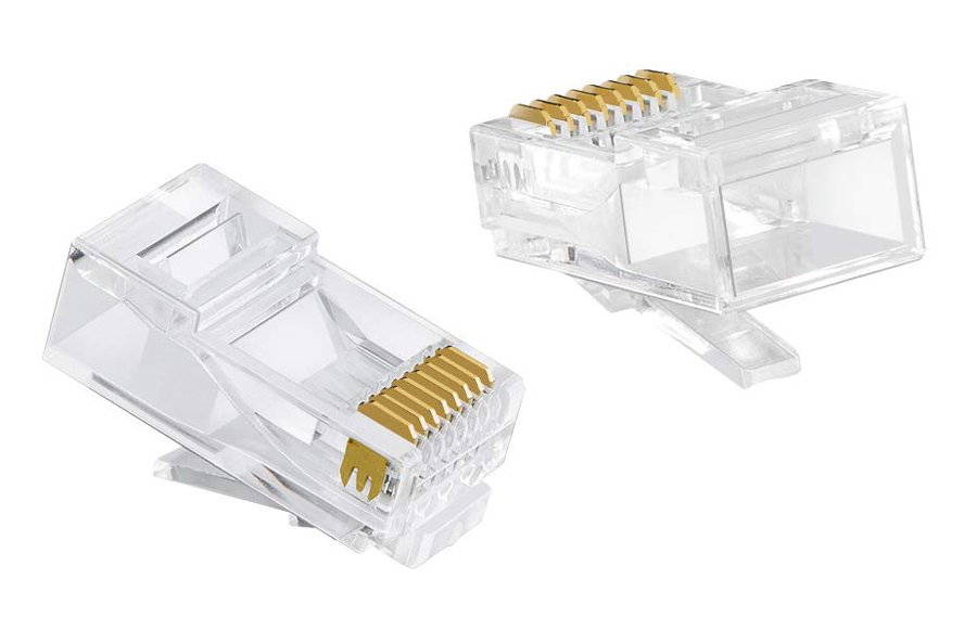 vysma RJ45, anoichtoy typoy, Cat 6/6a UTP, diafano, 50tmch Vysma 1