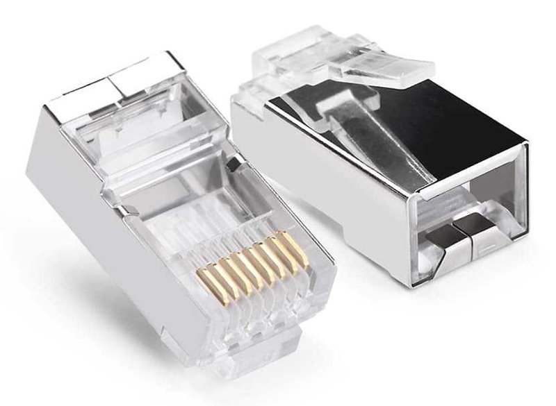 vysma RJ45, anoichtoy typoy, Cat 6/6a FTP, metalliko, asimi, 50tmch Vysma 1