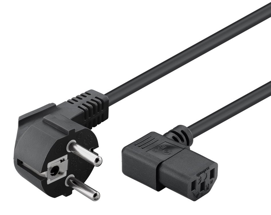 kalodio trofodosias gia I/Y, 90°, 3 Pin, 1.5m, mayro 800 1.5m