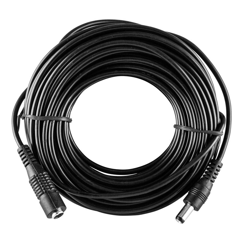 kalodio epektasis DC, 5.5 x 2.1mm, 10m, mayro 5.5x2.1mm