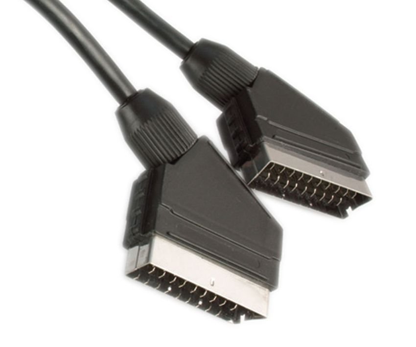 POWERTECH καλώδιο Scart 21pin σε Scart 21pin , 3m, μαύρο 467