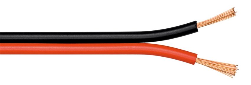 kalodio ichoy 2x 0.50mm², CCA, 10m, mayro & kokkino 3152 10m 2