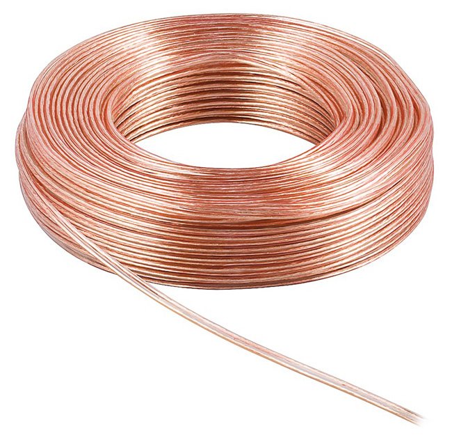POWERTECH καλώδιο ήχου 2x 2.50mm² , CCA, 10m, διάφανο 3162
