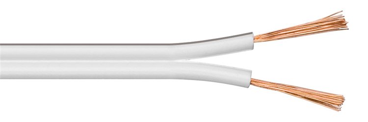 POWERTECH καλώδιο ήχου 2x 1.50mm² , CCA, 10m, λευκό 3168 - Image 2