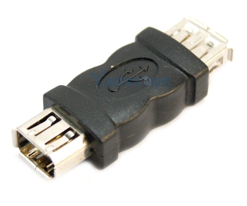 POWERTECH αντάπτορας USB θηλυκό σε θηλυκό , μαύρος 466