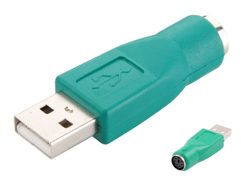POWERTECH αντάπτορας USB 2.0 αρσενικό σε PS2 θηλυκό , πράσινος 441
