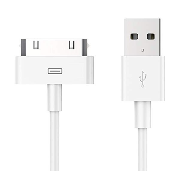 POWERTECH Καλώδιο USB 2.0 σε iPad & iPhone 4/4S , λευκό, 1m 468