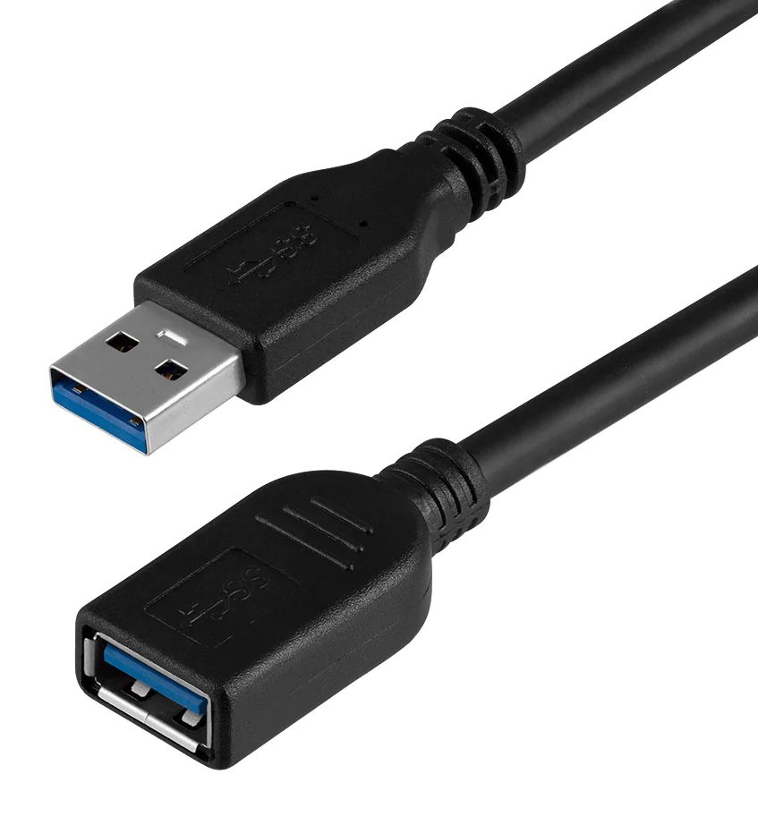 POWERTECH καλώδιο προέκτασης USB , 5Gbps, 1.5m, μαύρο 1241
