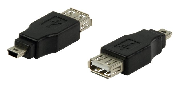 POWERTECH αντάπτορας USB σε USB Mini , μαύρος 1987