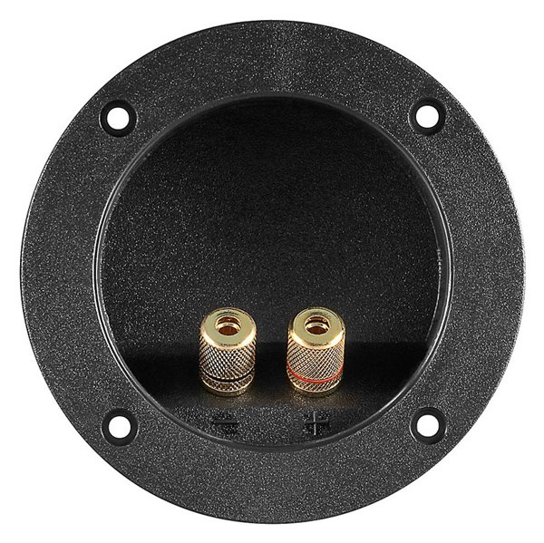 POWERTECH τερματικό ηχείου 6mm ή banana plug 4mm , Φ105mm, μαύρο 2121