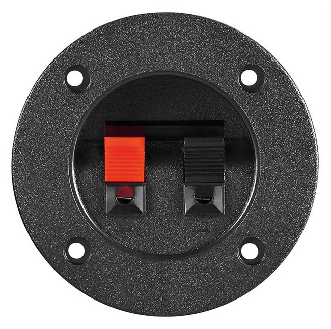 POWERTECH τερματικό ηχείου , Φ75mm, μαύρο 2122