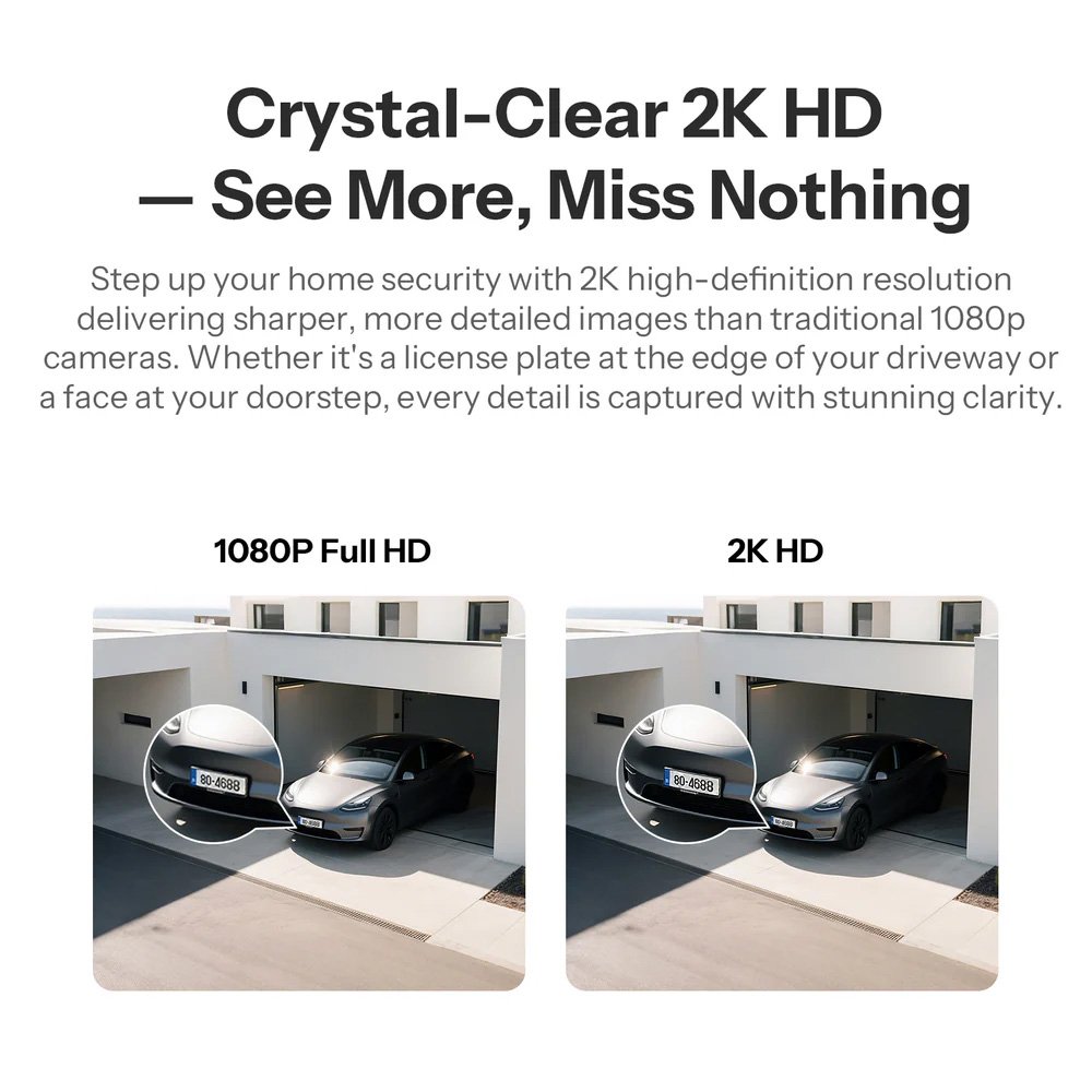 smart kamera CAM-B1P, 2K, WiFi, SD, IP65 outdoor