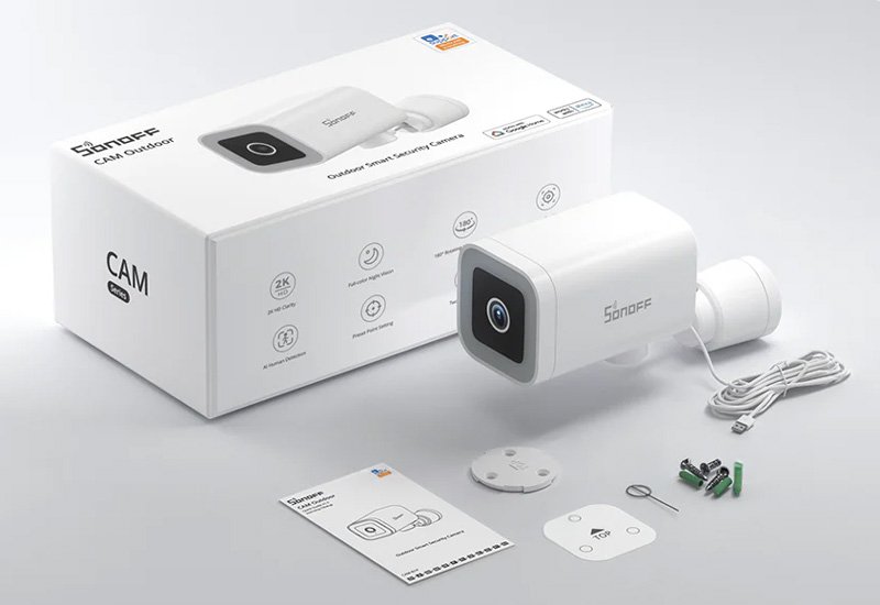 smart kamera CAM-B1P, 2K, WiFi, SD, IP65 outdoor