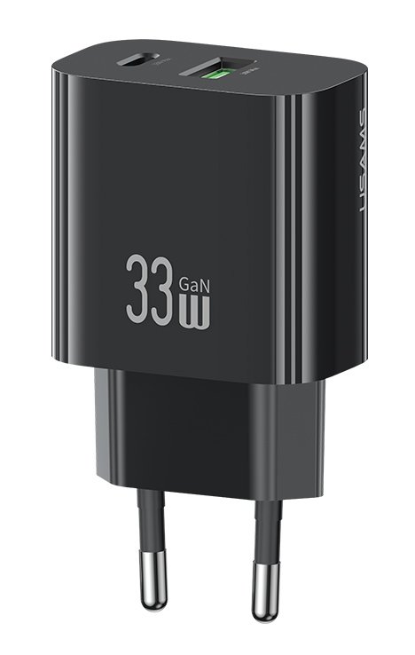 fortistis toichoy, USB & USB-C, 33W, GaN, mayros 2