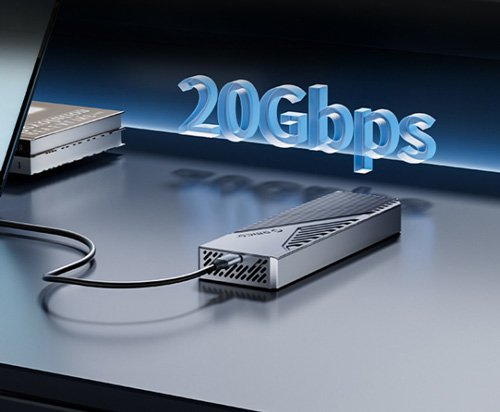 ORICO θήκη για M.2 NVME SSD CNM2-G20, 20Gbps, γκρι - Image 2