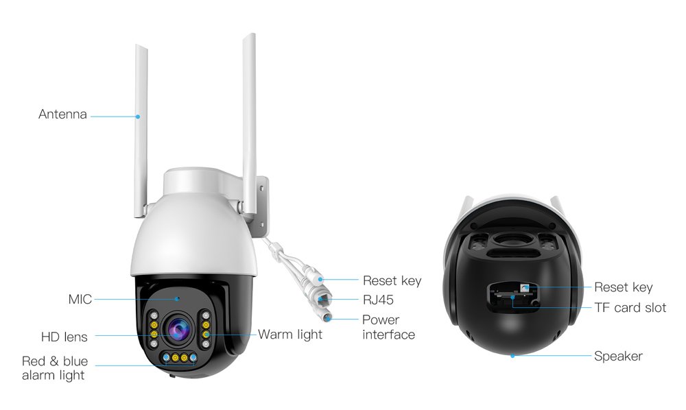 VSTARCAM smart κάμερα CS611Q-UV, 4MP, Wi-Fi, PTZ, SD - Image 6