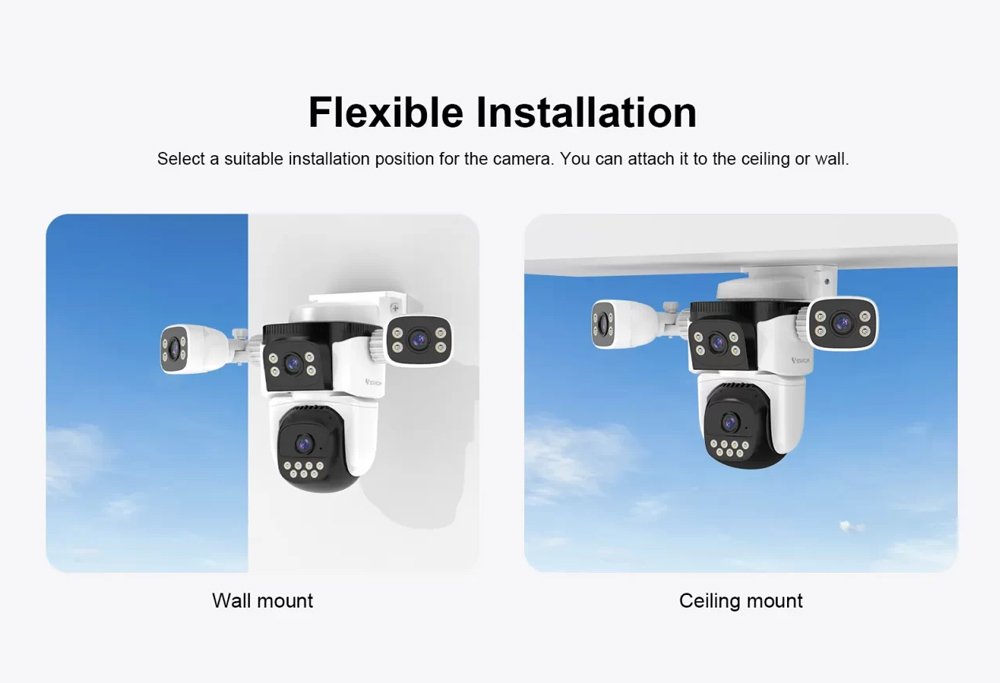 smart kamera CS621FR, four-lens, 2MP, WiFi, SD, PTZ, IP66 outdoor