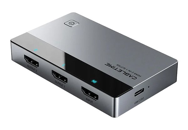 HDMI splitter, 1 se 2, 4K/60Hz, uni-directional, gkri HDMI Splitter 1