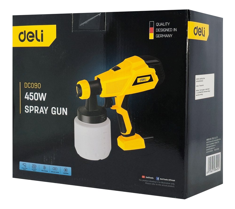 ilektriko pistoli vafis me docheio 800ml, 450W Diafora 5