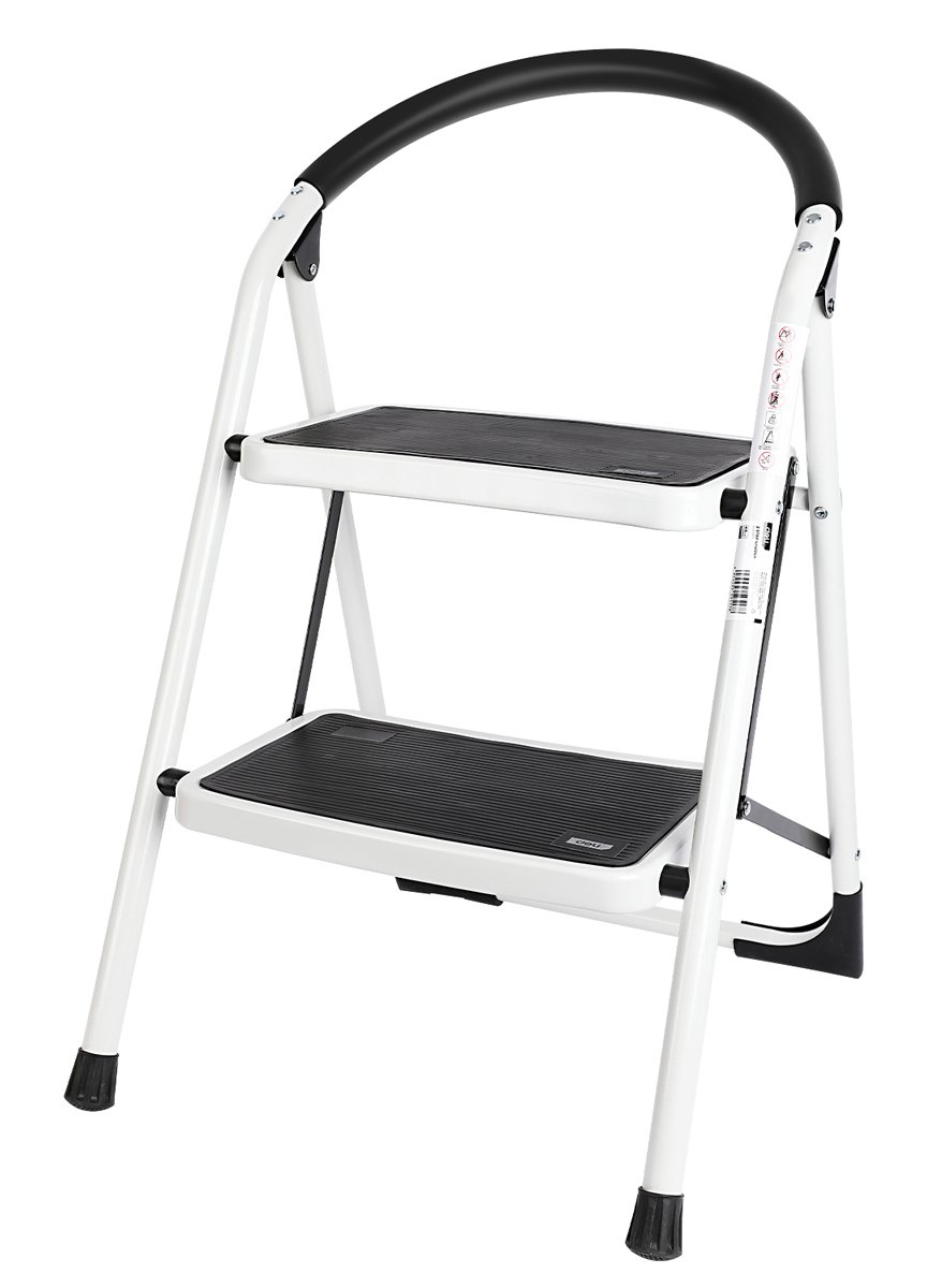 DELI σκάλα σιδήρου DL509012 με 2 σκαλοπάτια, 46cm, 150kg