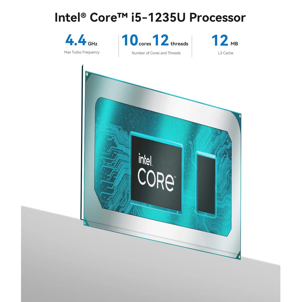 mini PC EQi12, Intel i5-1235U, 16GB, 500GB M.2, Windows 11 Pro Mini PC 14