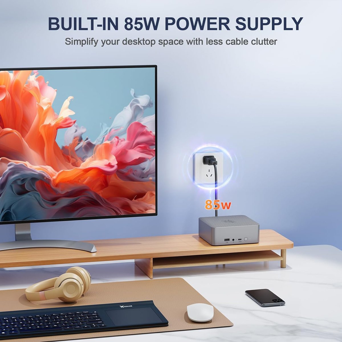 mini PC EQR6, AMD Ryzen 5 6600U, 24GB, 500GB M.2, Windows 11 Pro Mini PC 9