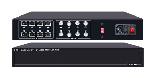 FOLKSAFE video and power receiver hub , 8 channel 2921