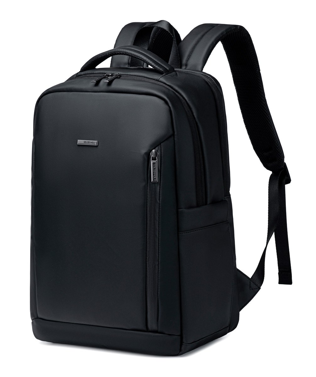 GOLDEN WOLF τσάντα πλάτης GB00731 με θήκη laptop 15.6", 17L, μαύρη