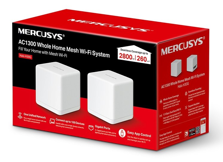 Mesh Wi-Fi System alo 30G, 1.3Gbps Dual Band, 2tmch, Ver. 1.0 3358 Mesh 4