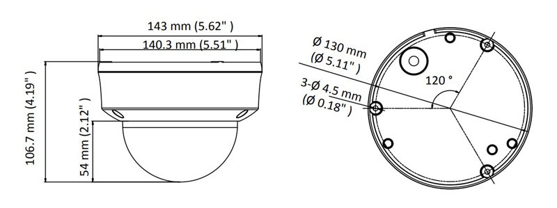 HIKVISION HIWATCH υβριδική κάμερα , 2.8-12mm, 2MP, IP66, IK10 3044 - Image 2