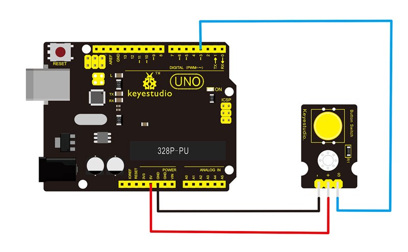 KEYESTUDIO digital push button , συμβατό με Arduino 2615 - Image 2
