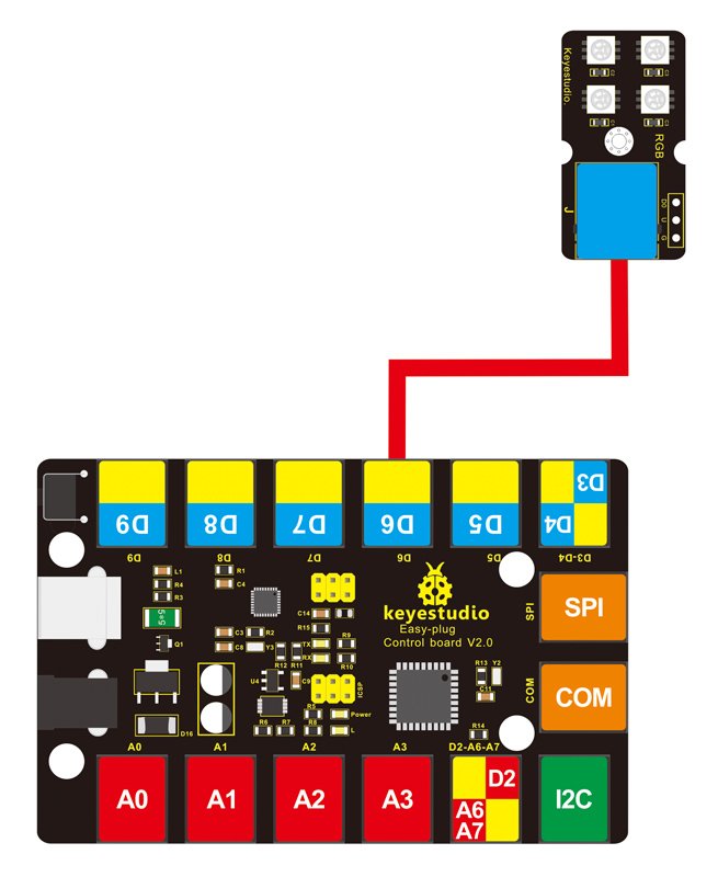 KEYESTUDIO EASY plug 2812 2x2 RGB module 2618 - Image 2