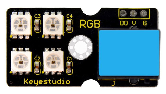 KEYESTUDIO EASY plug 2812 2x2 RGB module 2618 - Image 3