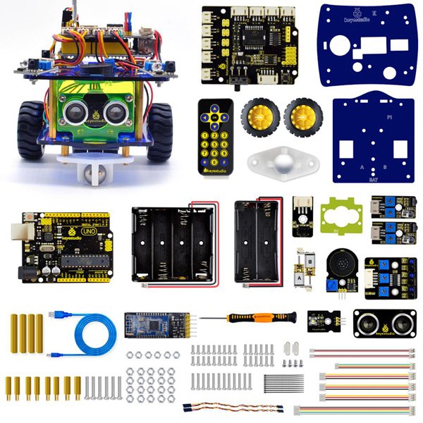 KEYESTUDIO desktop mini bluetooth smart car V3.0 2624 - Image 5