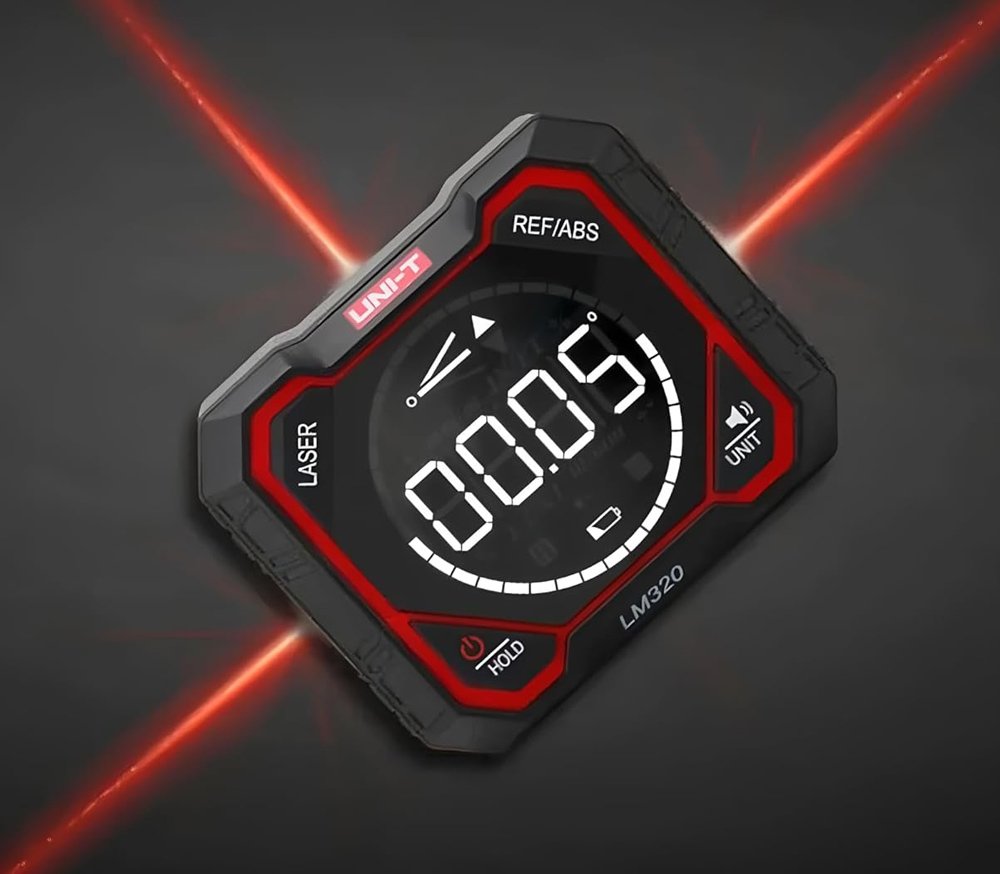 UNI-T ψηφιακό γωνιόμετρο laser LM320E, 4x90°, μαγνητικό σώμα, 1000mAh - Image 2