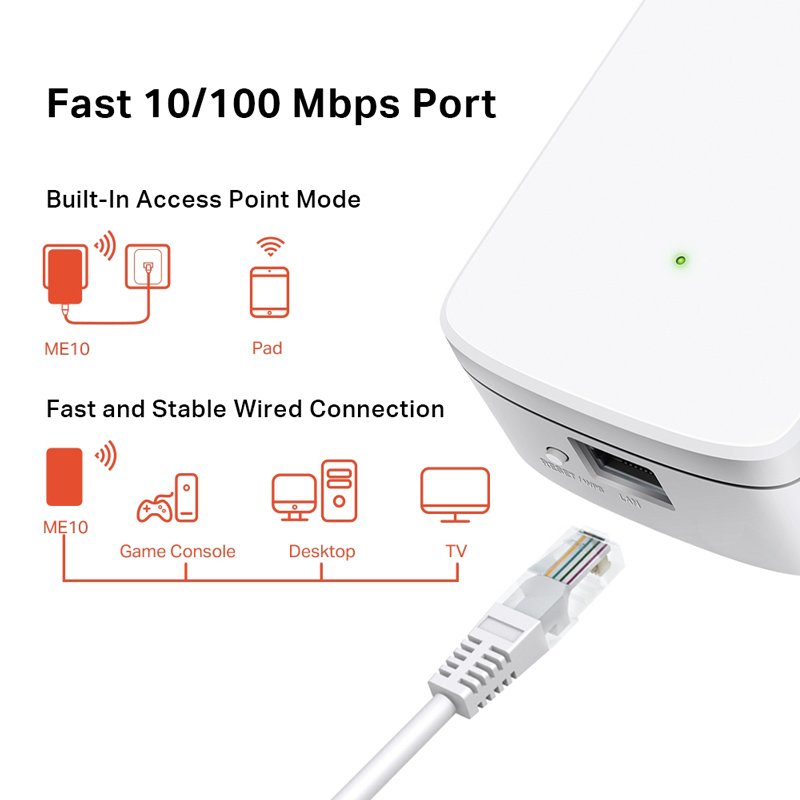 MERCUSYS Wi-Fi range extender , 300Mbps, Ver. 1.0 3546 - Image 2