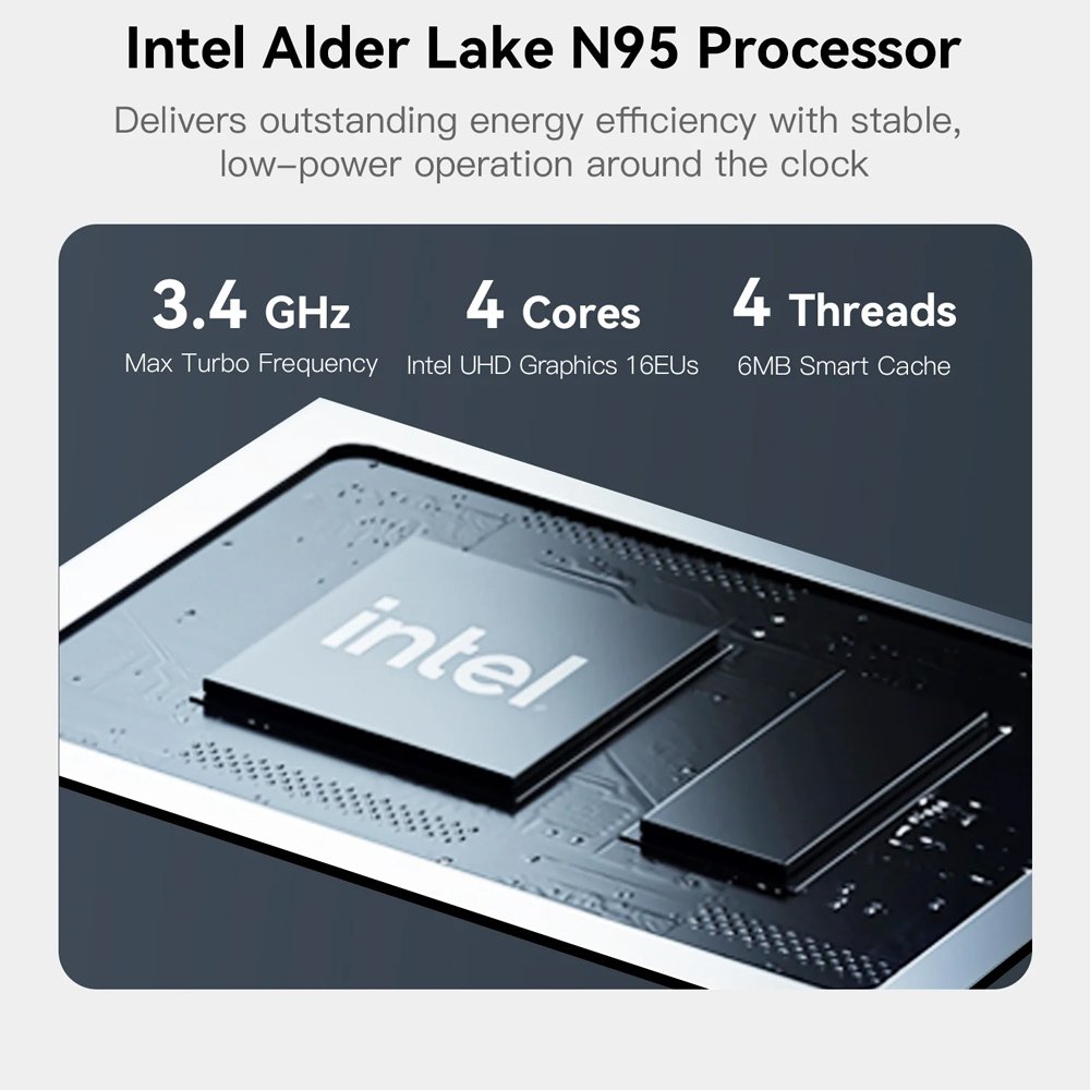 mini PC/NAS ME Mini me 6x theseis M.2, Intel N95, 12GB, 1TB M.2, Windows 11 Home Mini PC 5