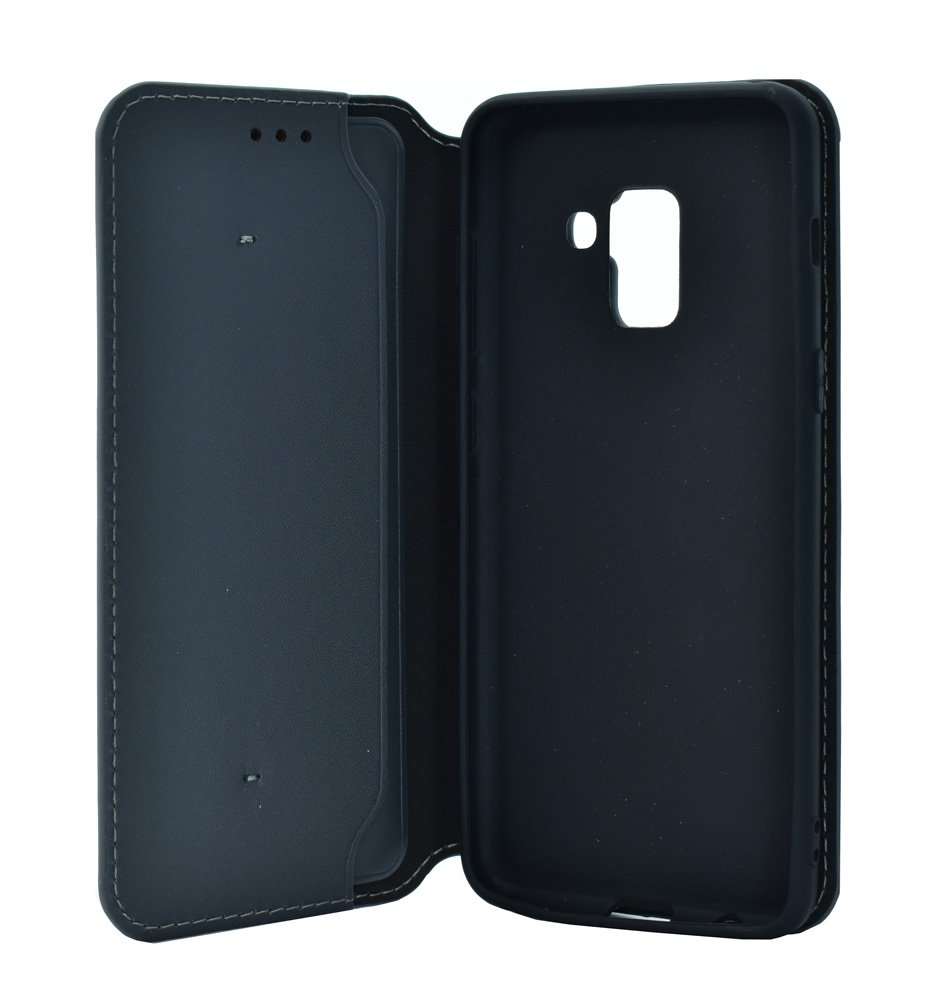 POWERTECH Θήκη Slim Leather για Samsung A5 2018, γκρι 1054 - Image 3